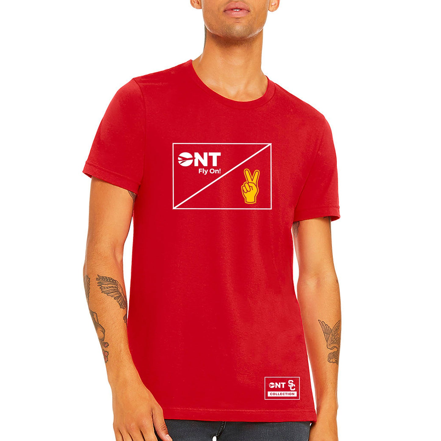 ONT x USC - Geometric Flag Tee