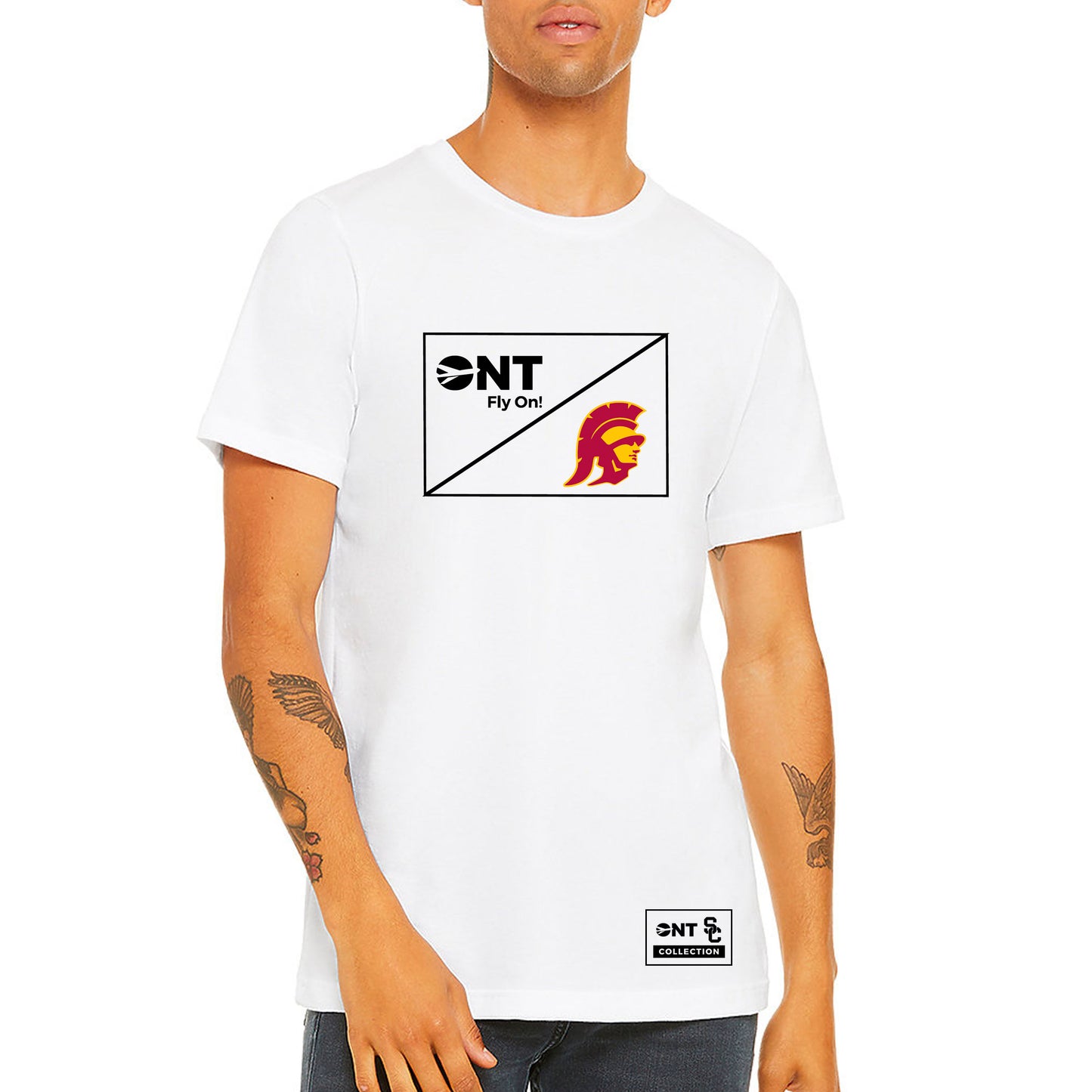 ONT x USC - Geometric Flag Tee